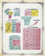 Greencastle, Alhambra, Fosterburgh, New Douglas, Monticello, Prairie City, Hamburg, Madison County 1873